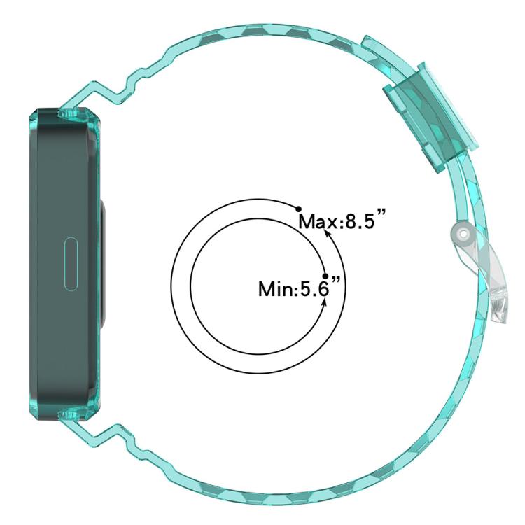 Color Changing TPU Watch Band, For Redmi Band 3 / Xiaomi Smart Band 9 Active, For Redmi Band 2 / Xiaomi Smart Band 8 Active