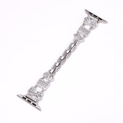 Bow Jewelry Buckle Stainless Steel Watch Band, For Apple Watch 46mm / 49mm / 45mm / 44mm, For Apple Watch 42mm / 41mm / 40mm / 38mm