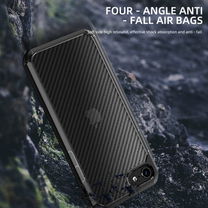 iPAKY Pioneer Series Carbon Fiber Texture Shockproof TPU + PC Case, For iPhone 8 Plus / 7 Plus, For iPhone 11 Pro, For iPhone 12 Pro Max