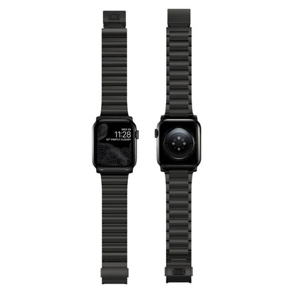 Norman Clasp One-Bead Stainless Steel Watch Band, For Apple Watch 46mm / 49mm / 45mm / 44mm