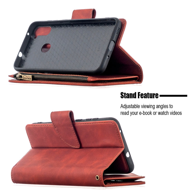 Skin Feel Detachable Magnetic Zipper Horizontal Flip PU Leather Case with Multi-Card Slots & Holder & Wallet & Photo Frame & Lanyard, For Samsung Galaxy A11, For Samsung Galaxy A21s, For Samsung Galaxy A31, For Samsung Galaxy S10e, For Huawei P40      ...