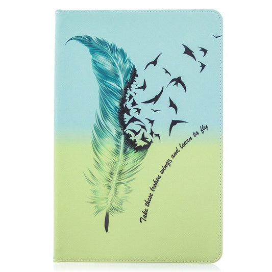 Colored Drawing Pattern Horizontal Flip Leather Case with Holder & Card Slots & Wallet, For Samsung Galaxy Tab S8 / Galaxy Tab S7 T870, For Amazon Kindle Fire HD8 (2020)