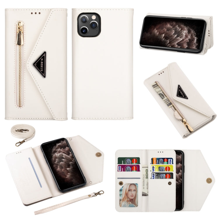 Skin Feel Zipper Horizontal Flip Leather Case with Holder & Card Slots & Photo Frame & Lanyard & Long Rope, For iPhone 6, For iPhone 6 Plus, For iPhone 7 / 8 / SE (2020), For iPhone 7 Plus / 8 Plus, For iPhone 11, For iPhone 11 Pro, For iPhone 11 Pro M...