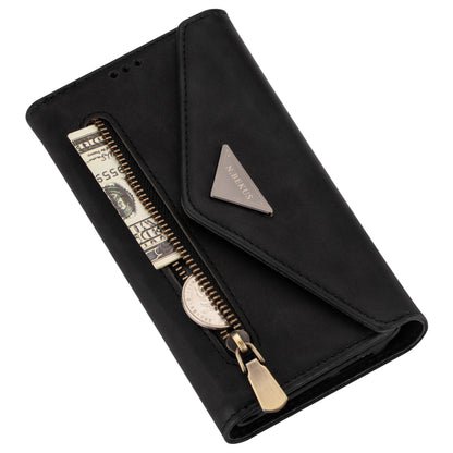 Skin Feel Zipper Horizontal Flip Leather Case with Holder & Card Slots & Photo Frame & Lanyard & Long Rope, For iPhone XR, For iPhone XS Max