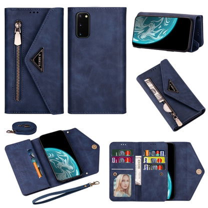 Skin Feel Zipper Horizontal Flip Leather Case with Holder & Card Slots & Photo Frame & Lanyard & Long Rope, For Samsung Galaxy Note20, For Samsung Galaxy Note20 Ultra, For Samsung Galaxy S20, For Samsung Galaxy S20+, For Samsung Galaxy S20 Ultra       ...
