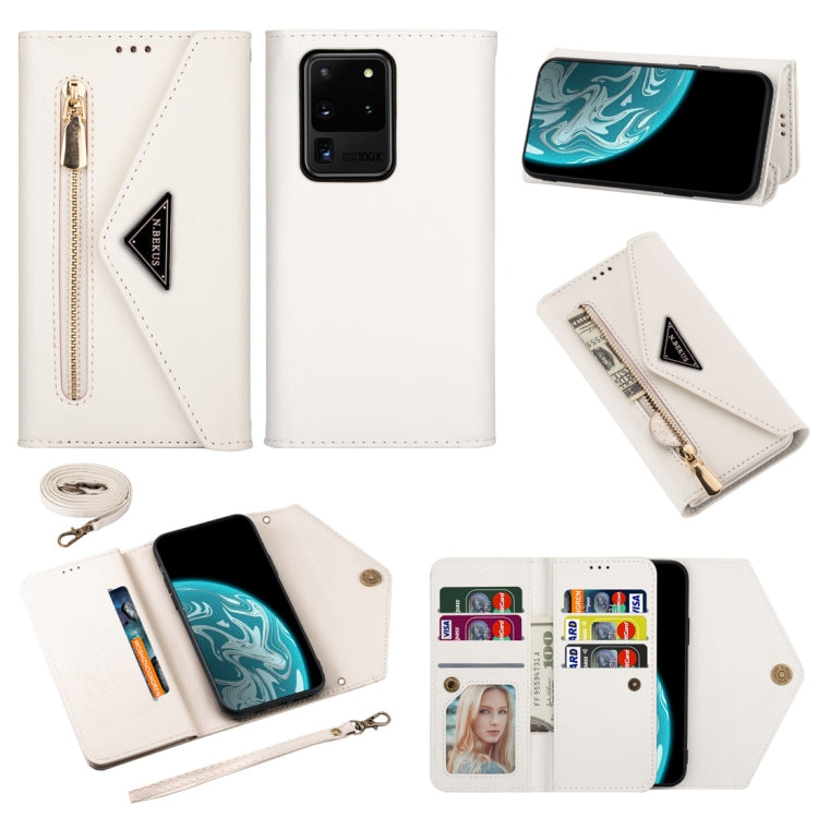 Skin Feel Zipper Horizontal Flip Leather Case with Holder & Card Slots & Photo Frame & Lanyard & Long Rope, For Samsung Galaxy Note20, For Samsung Galaxy Note20 Ultra, For Samsung Galaxy S20, For Samsung Galaxy S20+, For Samsung Galaxy S20 Ultra       ...