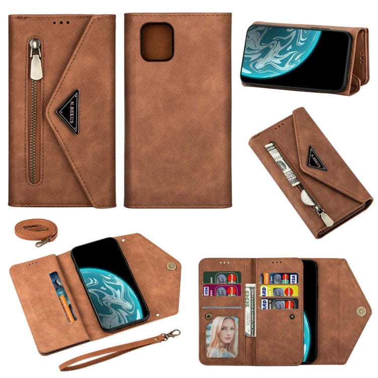 Skin Feel Zipper Horizontal Flip Leather Case with Holder & Card Slots & Photo Frame & Lanyard & Long Rope, For Samsung Galaxy Note20, For Samsung Galaxy Note20 Ultra, For Samsung Galaxy S20, For Samsung Galaxy S20+, For Samsung Galaxy S20 Ultra       ...