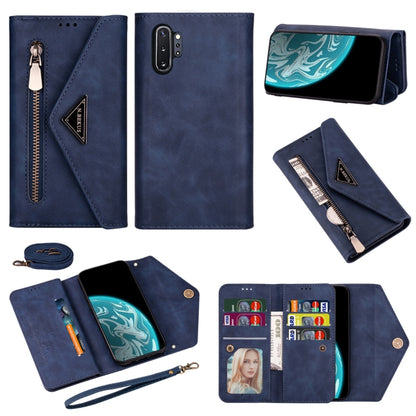 Skin Feel Zipper Horizontal Flip Leather Case with Holder & Card Slots & Photo Frame & Lanyard & Long Rope, For Samsung Galaxy Note10+, For Samsung Galaxy S10, For Samsung Galaxy S10+, For Samsung Galaxy S10e, For Samsung Galaxy A21                    ...