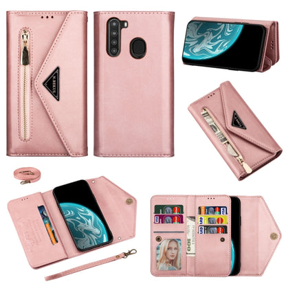Skin Feel Zipper Horizontal Flip Leather Case with Holder & Card Slots & Photo Frame & Lanyard & Long Rope, For Samsung Galaxy Note10+, For Samsung Galaxy S10, For Samsung Galaxy S10+, For Samsung Galaxy S10e, For Samsung Galaxy A21                    ...