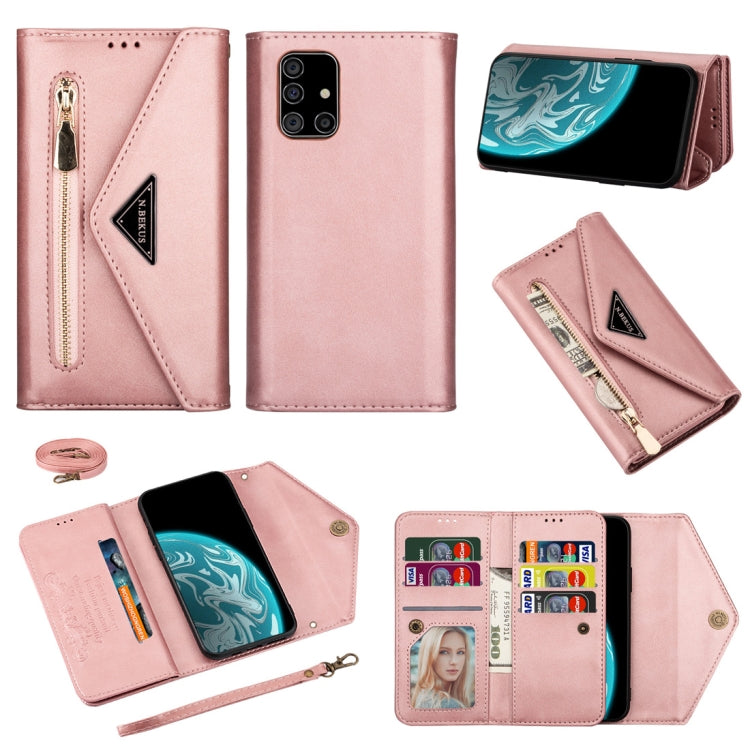 Skin Feel Zipper Horizontal Flip Leather Case with Holder & Card Slots & Photo Frame & Lanyard & Long Rope, For Samsung Galaxy Note10+, For Samsung Galaxy S10, For Samsung Galaxy S10+, For Samsung Galaxy S10e, For Samsung Galaxy A21                    ...