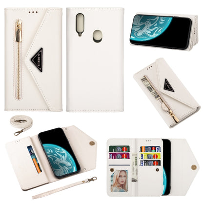 Skin Feel Zipper Horizontal Flip Leather Case with Holder & Card Slots & Photo Frame & Lanyard & Long Rope, For Samsung Galaxy A10 / M10, For Samsung Galaxy A20 / A30 / M10s, For Samsung Galaxy A20e / A10e, For Samsung Galaxy A20s, For Samsung Galaxy A...