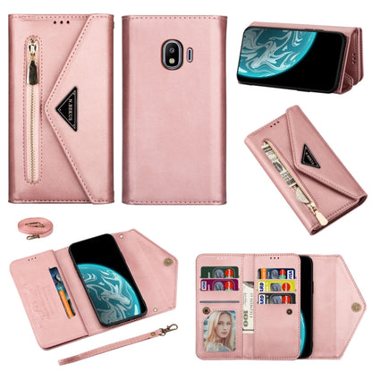 Skin Feel Zipper Horizontal Flip Leather Case with Holder & Card Slots & Photo Frame & Lanyard & Long Rope, For Samsung Galaxy A6 (2018), For Samsung Galaxy A7 (2018) / A750, For Samsung Galaxy J4 (2018), For Samsung Galaxy J7 (2018)                   ...