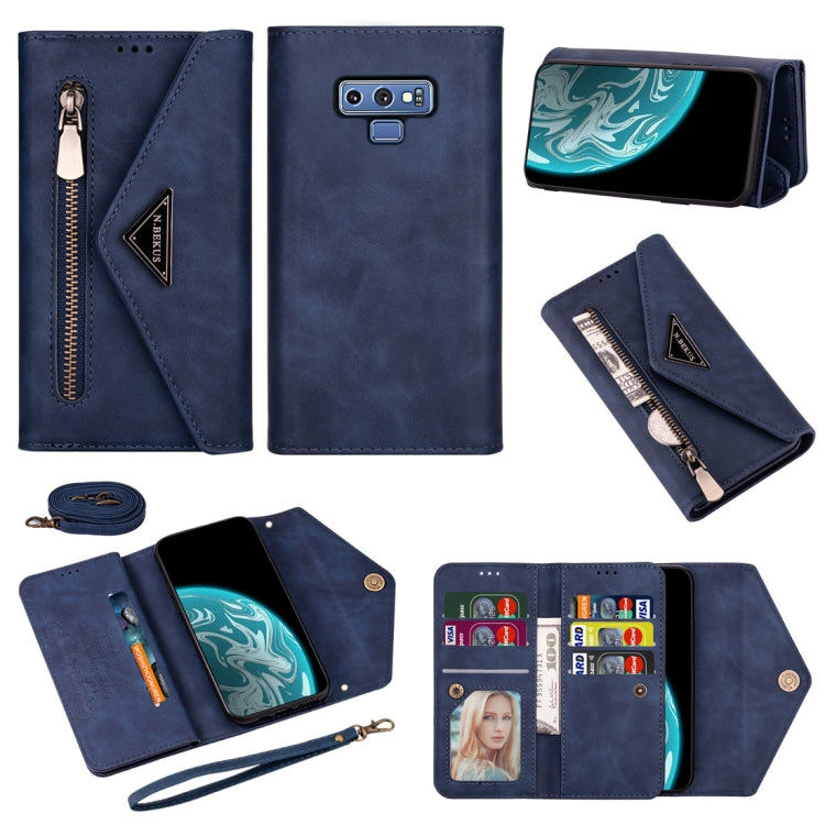 Skin Feel Zipper Horizontal Flip Leather Case with Holder & Card Slots & Photo Frame & Lanyard & Long Rope, For Samsung Galaxy A6 (2018), For Samsung Galaxy A7 (2018) / A750, For Samsung Galaxy J4 (2018), For Samsung Galaxy J7 (2018)                   ...