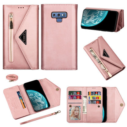 Skin Feel Zipper Horizontal Flip Leather Case with Holder & Card Slots & Photo Frame & Lanyard & Long Rope, For Samsung Galaxy A6 (2018), For Samsung Galaxy A7 (2018) / A750, For Samsung Galaxy J4 (2018), For Samsung Galaxy J7 (2018)                   ...