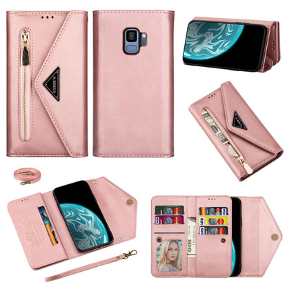 Skin Feel Zipper Horizontal Flip Leather Case with Holder & Card Slots & Photo Frame & Lanyard & Long Rope, For Samsung Galaxy A6 (2018), For Samsung Galaxy A7 (2018) / A750, For Samsung Galaxy J4 (2018), For Samsung Galaxy J7 (2018)                   ...