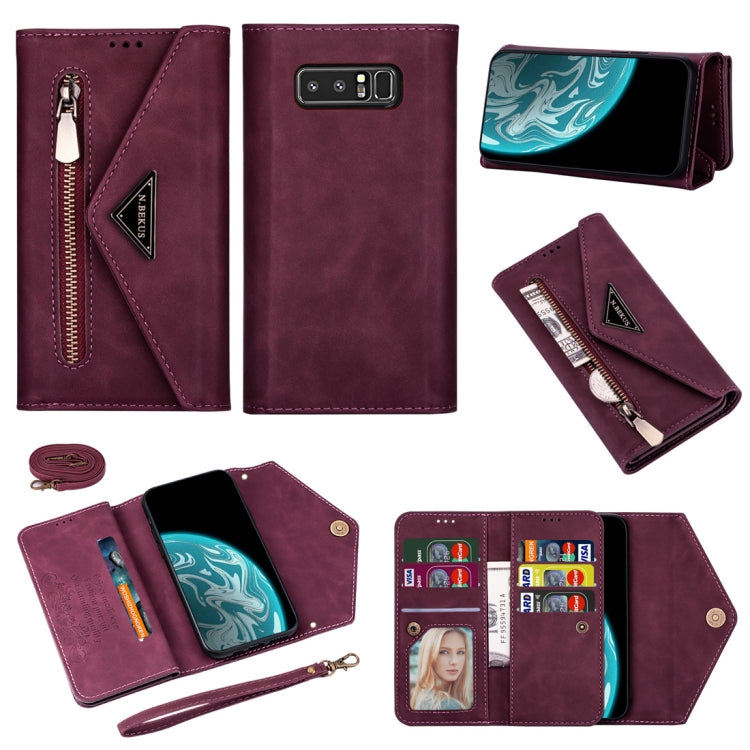 Skin Feel Zipper Horizontal Flip Leather Case with Holder & Card Slots & Photo Frame & Lanyard & Long Rope, For Samsung Galaxy A6 (2018), For Samsung Galaxy A7 (2018) / A750, For Samsung Galaxy J4 (2018), For Samsung Galaxy J7 (2018)                   ...
