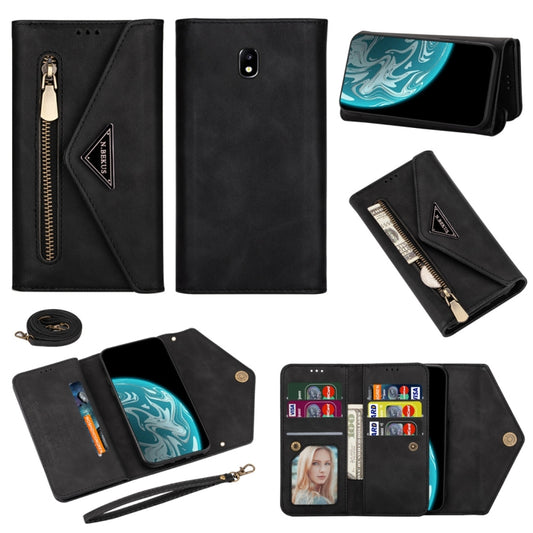 Skin Feel Zipper Horizontal Flip Leather Case with Holder & Card Slots & Photo Frame & Lanyard & Long Rope, For Samsung Galaxy J5 (2017) / J530 EU Version, For Samsung Galaxy J7 (2017) / J730 EU Version, For Samsung Galaxy S7, For Samsung Galaxy S7 edge