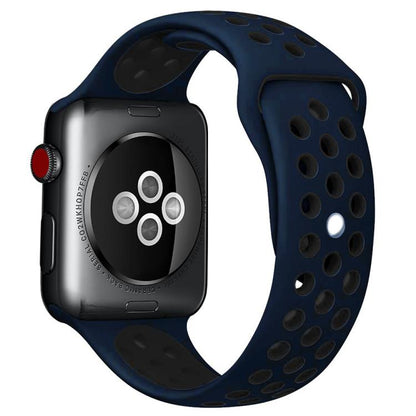 xDfind Two Color Silicone Sports Watch Band, For Apple Watch 46mm / 49mm / 45mm / 44mm, For Apple Watch 42mm / 41mm / 40mm / 38mm