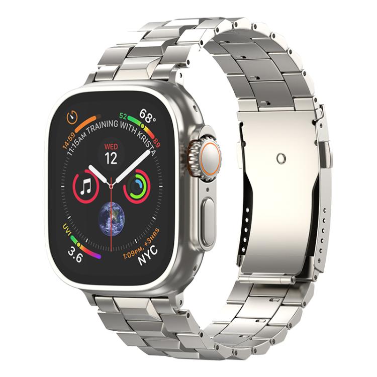 T-shaped Turtle Buckle Detachable Titanium Watch Band, For Apple Watch 46mm / 49mm / 45mm / 44mm, For Apple Watch 42mm / 41mm / 40mm / 38mm