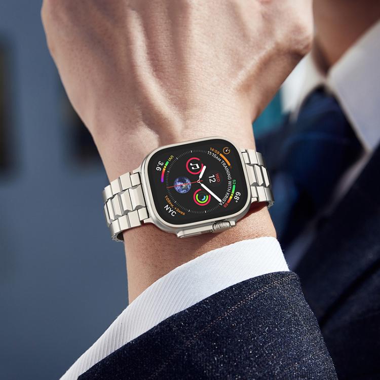 T-shaped Turtle Buckle Detachable Titanium Watch Band, For Apple Watch 46mm / 49mm / 45mm / 44mm, For Apple Watch 42mm / 41mm / 40mm / 38mm