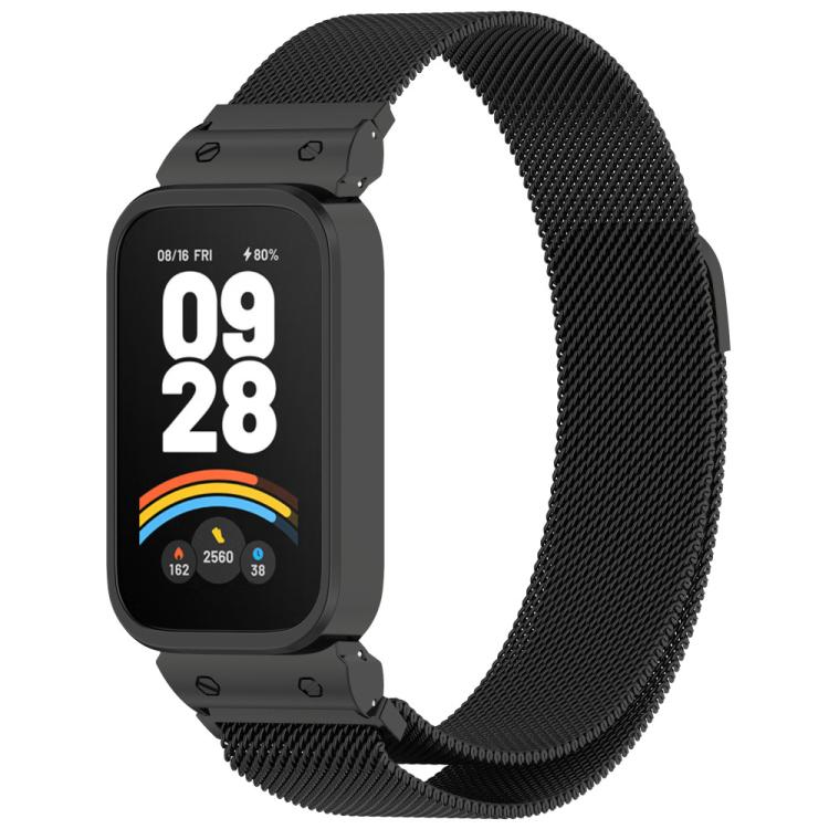 xDfind Watch Frame Integrated Milan Magnetic Metal Watch Band, For Xiaomi Band 10 Pro/9 Pro/Redmi Watch 6/5/4, For Redmi Watch 5 / Watch 4, For Redmi Band 3 / Xiaomi Smart Band 9 Active, For Redmi Band 2 / Xiaomi Smart Band 8 Active
