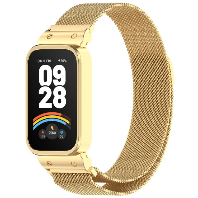 xDfind Watch Frame Integrated Milan Magnetic Metal Watch Band, For Xiaomi Band 10 Pro/9 Pro/Redmi Watch 6/5/4, For Redmi Watch 5 / Watch 4, For Redmi Band 3 / Xiaomi Smart Band 9 Active, For Redmi Band 2 / Xiaomi Smart Band 8 Active