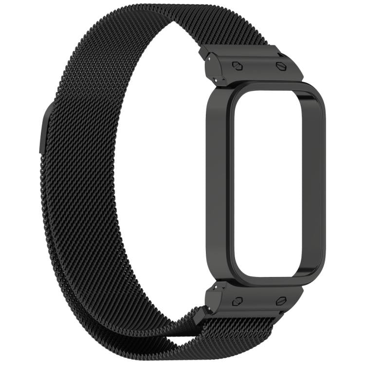 xDfind Watch Frame Integrated Milan Magnetic Metal Watch Band, For Xiaomi Band 10 Pro/9 Pro/Redmi Watch 6/5/4, For Redmi Watch 5 / Watch 4, For Redmi Band 3 / Xiaomi Smart Band 9 Active, For Redmi Band 2 / Xiaomi Smart Band 8 Active
