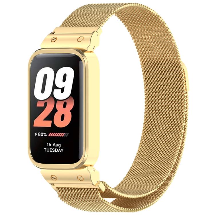 xDfind Watch Frame Integrated Milan Magnetic Metal Watch Band, For Xiaomi Band 10 Pro/9 Pro/Redmi Watch 6/5/4, For Redmi Watch 5 / Watch 4, For Redmi Band 3 / Xiaomi Smart Band 9 Active, For Redmi Band 2 / Xiaomi Smart Band 8 Active
