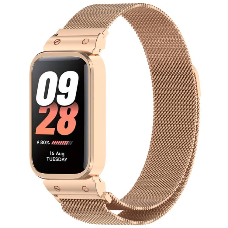 xDfind Watch Frame Integrated Milan Magnetic Metal Watch Band, For Xiaomi Band 10 Pro/9 Pro/Redmi Watch 6/5/4, For Redmi Watch 5 / Watch 4, For Redmi Band 3 / Xiaomi Smart Band 9 Active, For Redmi Band 2 / Xiaomi Smart Band 8 Active