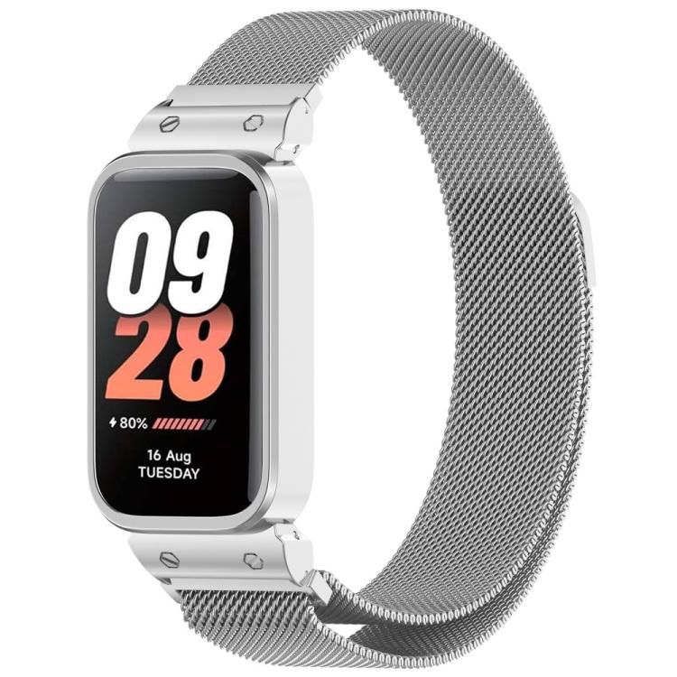xDfind Watch Frame Integrated Milan Magnetic Metal Watch Band, For Xiaomi Band 10 Pro/9 Pro/Redmi Watch 6/5/4, For Redmi Watch 5 / Watch 4, For Redmi Band 3 / Xiaomi Smart Band 9 Active, For Redmi Band 2 / Xiaomi Smart Band 8 Active