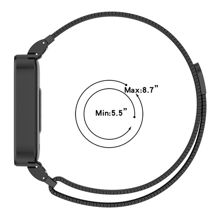 xDfind Watch Frame Integrated Milan Magnetic Metal Watch Band, For Xiaomi Band 10 Pro/9 Pro/Redmi Watch 6/5/4, For Redmi Watch 5 / Watch 4, For Redmi Band 3 / Xiaomi Smart Band 9 Active, For Redmi Band 2 / Xiaomi Smart Band 8 Active