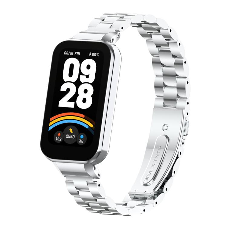 xDfind Watch Frame Integrated Three Beads Metal Watch Band, For Xiaomi Band 10 Pro/9 Pro/Redmi Watch 6/5/4, For Redmi Watch 5, For Redmi Band 3 / Xiaomi Smart Band 9 Active, For Redmi Watch 4, For Redmi Band 2 / Xiaomi Smart Band 8 Active              ...