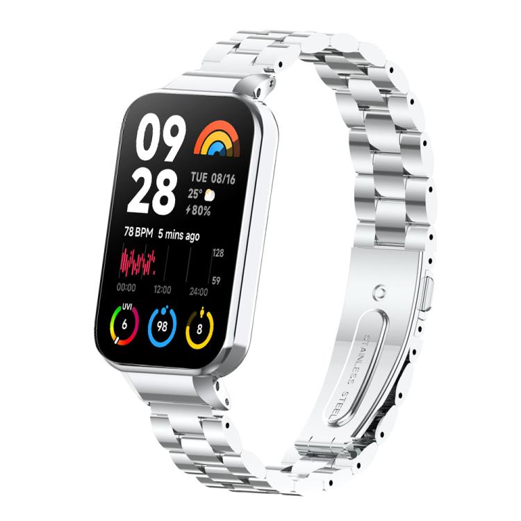 xDfind Watch Frame Integrated Three Beads Metal Watch Band, For Xiaomi Band 10 Pro/9 Pro/Redmi Watch 6/5/4, For Redmi Watch 5, For Redmi Band 3 / Xiaomi Smart Band 9 Active, For Redmi Watch 4, For Redmi Band 2 / Xiaomi Smart Band 8 Active              ...