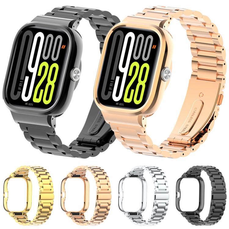 xDfind Watch Frame Integrated Three Beads Metal Watch Band, For Xiaomi Band 10 Pro/9 Pro/Redmi Watch 6/5/4, For Redmi Watch 5, For Redmi Band 3 / Xiaomi Smart Band 9 Active, For Redmi Watch 4, For Redmi Band 2 / Xiaomi Smart Band 8 Active              ...