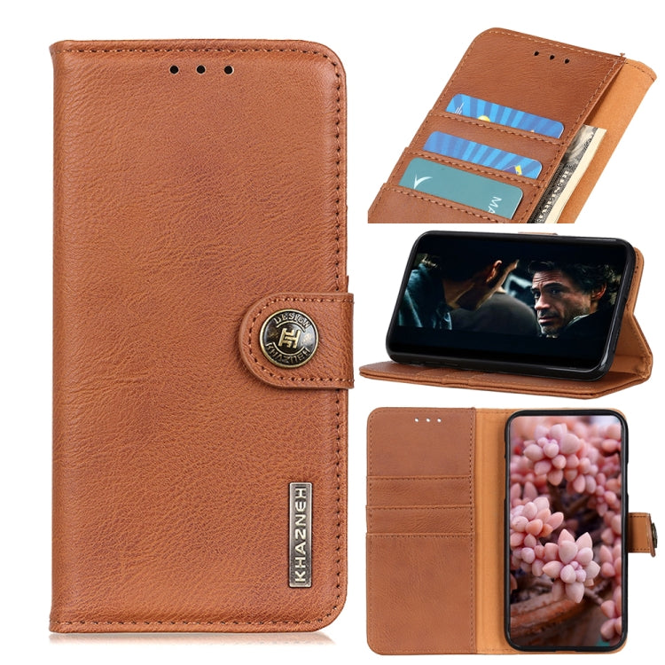 KHAZNEH Cowhide Texture Horizontal Flip Leather Case with Holder & Card Slots & Wallet, For Vivo Y20, For Samsung Galaxy M51
