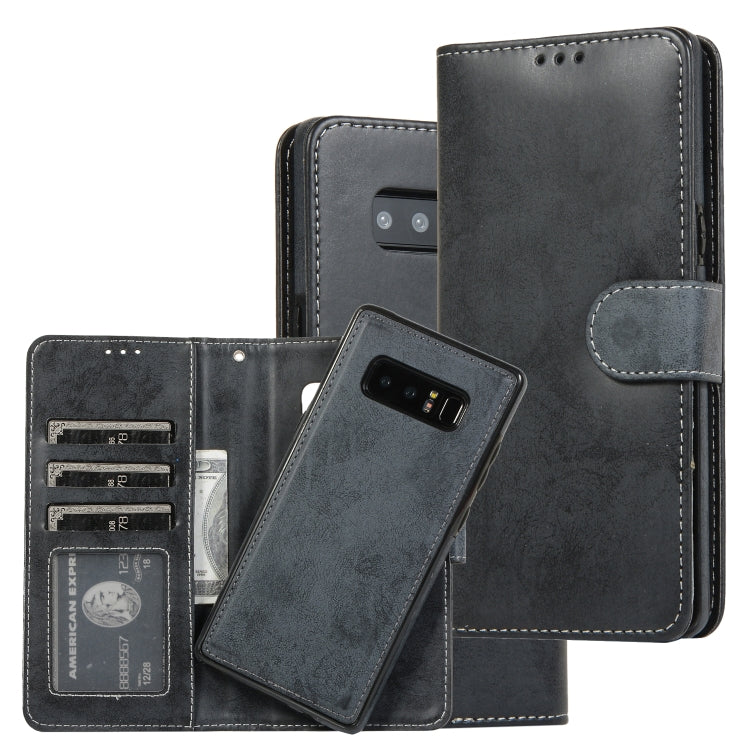 Retro 2 in 1 Detachable Magnetic Horizontal Flip TPU + PU Leather Case with Holder & Card Slots & Photo Frame & Wallet, For Samsung Galaxy Note8, For Samsung Galaxy Note9, For Samsung Galaxy Note10, For Samsung Galaxy Note10+, For Samsung Galaxy S8    ...