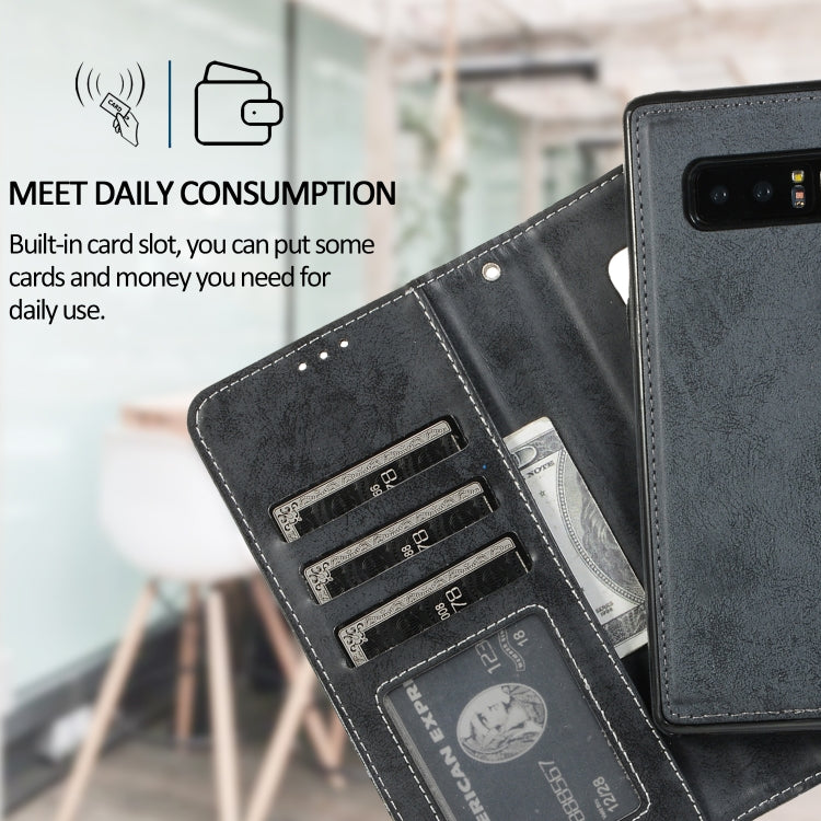 Retro 2 in 1 Detachable Magnetic Horizontal Flip TPU + PU Leather Case with Holder & Card Slots & Photo Frame & Wallet, For Samsung Galaxy Note8, For Samsung Galaxy Note9, For Samsung Galaxy Note10, For Samsung Galaxy Note10+, For Samsung Galaxy S8    ...