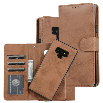 Retro 2 in 1 Detachable Magnetic Horizontal Flip TPU + PU Leather Case with Holder & Card Slots & Photo Frame & Wallet, For Samsung Galaxy Note8, For Samsung Galaxy Note9, For Samsung Galaxy Note10, For Samsung Galaxy Note10+, For Samsung Galaxy S8    ...