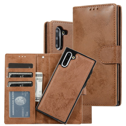 Retro 2 in 1 Detachable Magnetic Horizontal Flip TPU + PU Leather Case with Holder & Card Slots & Photo Frame & Wallet, For Samsung Galaxy Note8, For Samsung Galaxy Note9, For Samsung Galaxy Note10, For Samsung Galaxy Note10+, For Samsung Galaxy S8    ...