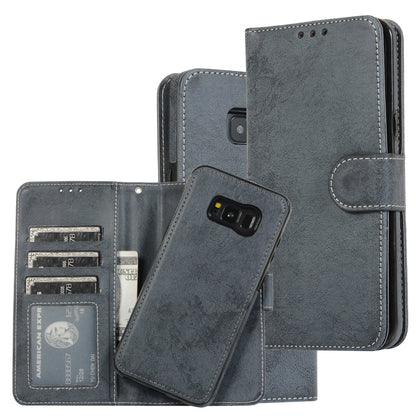 Retro 2 in 1 Detachable Magnetic Horizontal Flip TPU + PU Leather Case with Holder & Card Slots & Photo Frame & Wallet, For Samsung Galaxy Note8, For Samsung Galaxy Note9, For Samsung Galaxy Note10, For Samsung Galaxy Note10+, For Samsung Galaxy S8    ...