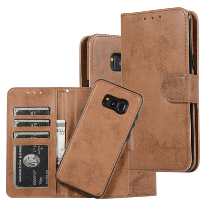 Retro 2 in 1 Detachable Magnetic Horizontal Flip TPU + PU Leather Case with Holder & Card Slots & Photo Frame & Wallet, For Samsung Galaxy Note8, For Samsung Galaxy Note9, For Samsung Galaxy Note10, For Samsung Galaxy Note10+, For Samsung Galaxy S8    ...