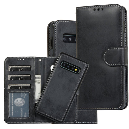 Retro 2 in 1 Detachable Magnetic Horizontal Flip TPU + PU Leather Case with Holder & Card Slots & Photo Frame & Wallet, For Samsung Galaxy S10, For Samsung Galaxy S10e, For Samsung Galaxy S10+, For Samsung Galaxy S20, For Samsung Galaxy S20+           ...