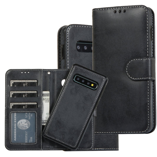 Retro 2 in 1 Detachable Magnetic Horizontal Flip TPU + PU Leather Case with Holder & Card Slots & Photo Frame & Wallet, For Samsung Galaxy S10, For Samsung Galaxy S10e, For Samsung Galaxy S10+, For Samsung Galaxy S20, For Samsung Galaxy S20+           ...