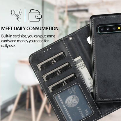 Retro 2 in 1 Detachable Magnetic Horizontal Flip TPU + PU Leather Case with Holder & Card Slots & Photo Frame & Wallet, For Samsung Galaxy S10, For Samsung Galaxy S10e, For Samsung Galaxy S10+, For Samsung Galaxy S20, For Samsung Galaxy S20+           ...