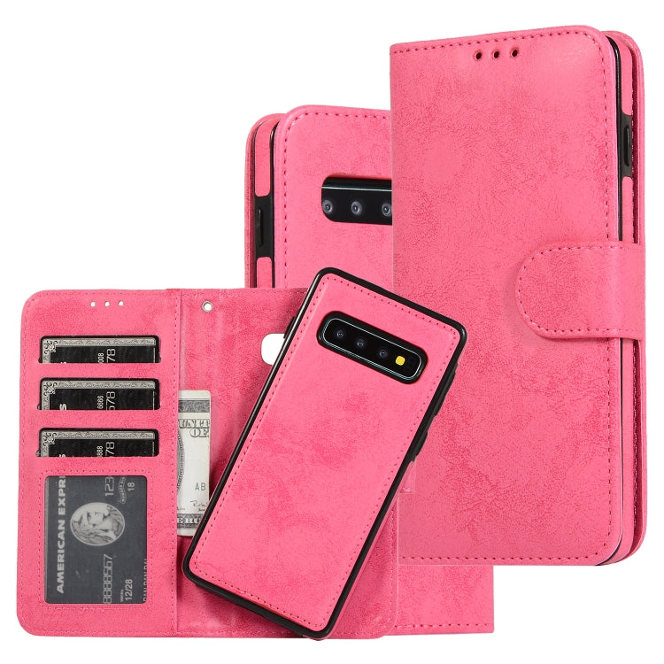 Retro 2 in 1 Detachable Magnetic Horizontal Flip TPU + PU Leather Case with Holder & Card Slots & Photo Frame & Wallet, For Samsung Galaxy S10, For Samsung Galaxy S10e, For Samsung Galaxy S10+, For Samsung Galaxy S20, For Samsung Galaxy S20+           ...