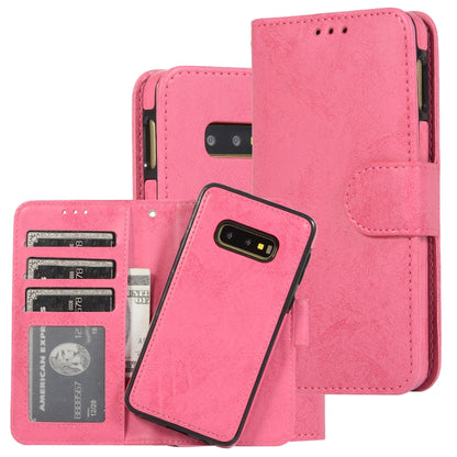 Retro 2 in 1 Detachable Magnetic Horizontal Flip TPU + PU Leather Case with Holder & Card Slots & Photo Frame & Wallet, For Samsung Galaxy S10, For Samsung Galaxy S10e, For Samsung Galaxy S10+, For Samsung Galaxy S20, For Samsung Galaxy S20+           ...