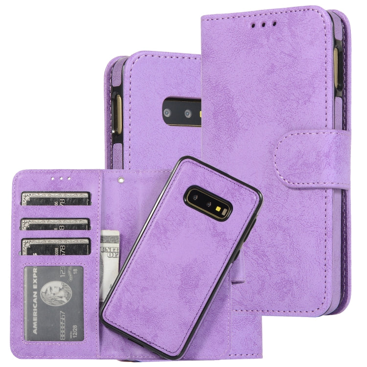 Retro 2 in 1 Detachable Magnetic Horizontal Flip TPU + PU Leather Case with Holder & Card Slots & Photo Frame & Wallet, For Samsung Galaxy S10, For Samsung Galaxy S10e, For Samsung Galaxy S10+, For Samsung Galaxy S20, For Samsung Galaxy S20+           ...