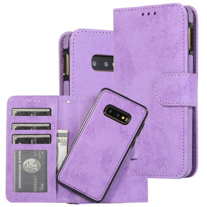 Retro 2 in 1 Detachable Magnetic Horizontal Flip TPU + PU Leather Case with Holder & Card Slots & Photo Frame & Wallet, For Samsung Galaxy S10, For Samsung Galaxy S10e, For Samsung Galaxy S10+, For Samsung Galaxy S20, For Samsung Galaxy S20+           ...