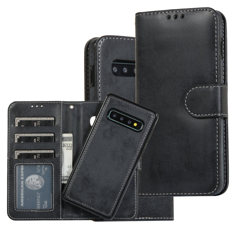 Retro 2 in 1 Detachable Magnetic Horizontal Flip TPU + PU Leather Case with Holder & Card Slots & Photo Frame & Wallet, For Samsung Galaxy S10, For Samsung Galaxy S10e, For Samsung Galaxy S10+, For Samsung Galaxy S20, For Samsung Galaxy S20+           ...