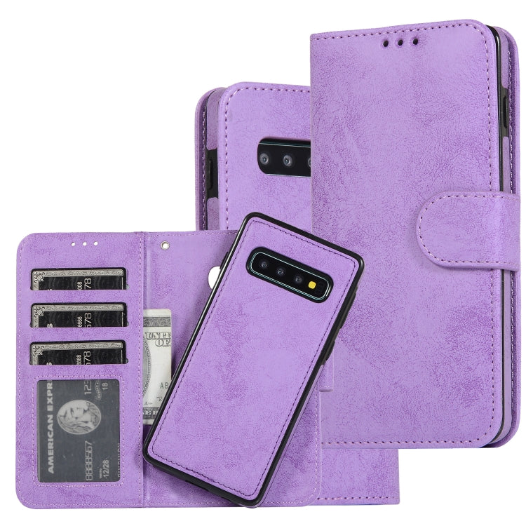 Retro 2 in 1 Detachable Magnetic Horizontal Flip TPU + PU Leather Case with Holder & Card Slots & Photo Frame & Wallet, For Samsung Galaxy S10, For Samsung Galaxy S10e, For Samsung Galaxy S10+, For Samsung Galaxy S20, For Samsung Galaxy S20+           ...